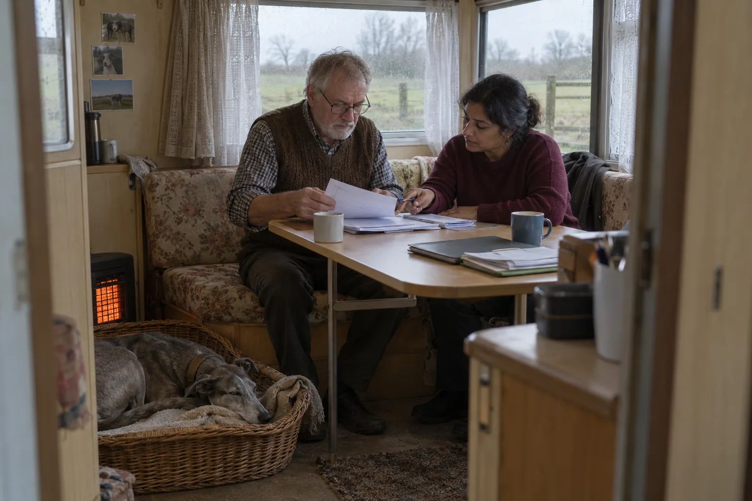In the static caravan that serves as an animal rescue charity’s site office, an independent examiner goes through bank statements with the treasurer at the fold-down table, a lurcher asleep in a basket by the heater